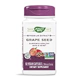 Nature's Way Premium Extract Standardized Grape Seed 95% Polyphenols, 100 mg per serving, 60 Capsules
