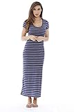 Just Love Maxi Dress / Summer Dresses,Navy with Heather Stripe,X-Large