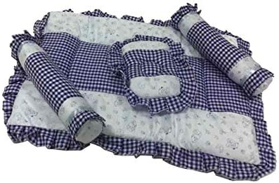 4pcs Baby Comforter Set Comforter Bed Square Pillow 2 Round Shaped