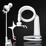 GloryBear Baby Monitor Camera Mount, like Wall Shelf and Holder for crib, Compatible with Most Universal Brands of Monitors - 31.5 in (White)