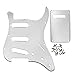 IKN 1Ply Silver Mirror ST Pickguard Backplate Set for 3 Single Coil Pickups-11 Hole, come with Pickguard Screws