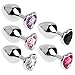 Zripool Stainless Steel Jewel Heart Amal Butt Plùg Adult ŝe-x Toys for Women Menthumb 3