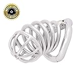 TERNENCE Comfortable Male Chastity Belt Ergonomic Design Long Cock Cage K945 (45mm M Size)