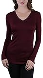 ToBeInStyle Women's V-Neck Long Sleeve Top