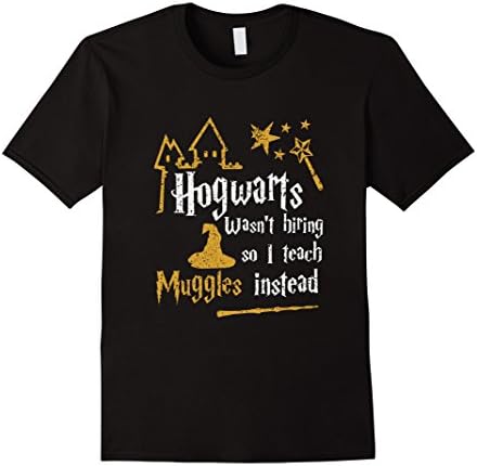 Mens I Teach Muggles Instead Funny Shirt 3XL Black