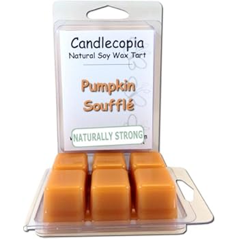 Candlecopia Pumpkin Soufflé Strongly Scented Hand Poured Vegan Wax Melts, 12 Scented Wax Cubes, 6.4 Ounces in 2 x 6-Packs