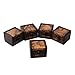 Amrka Vintage Wooden Map Storage Box Case Jewellery Cufflinks Chest Small Gift