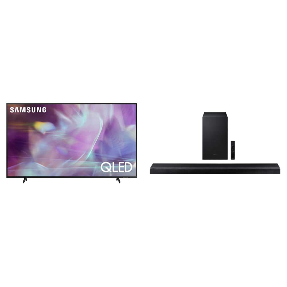 SAMSUNG 55-inch Class Q60A Series – QLED 4K UHD Smart TV with Alexa Built-in (QN55Q60AAFXZA, 2021 Mo