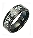 Tanyoyo Luminou Black Celtic Dragon Rings For Men Women stainless steel Wedding Band Jewelry (8)