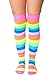 Sidecca Thigh High Neon Rainbow Socks