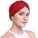 YI HENG MEI Women's Elegant Strench Pleated Wrap Muslim Turban Hat Chemo Cancer Cap