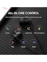 PALOVUE   Auriculares magnéticos para iPhone X iPhone 8 P iPhone 7 P, Negro