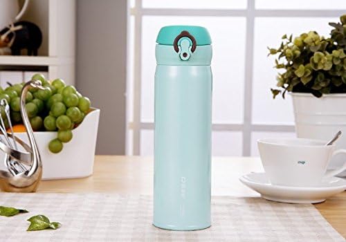 Insulated Tumbler Travel Cups Mug Vacuum Cup Stainless Steel Bottle Not Only Keep Warm , But Also Cold Mint Green 6.6cmh20.1cm