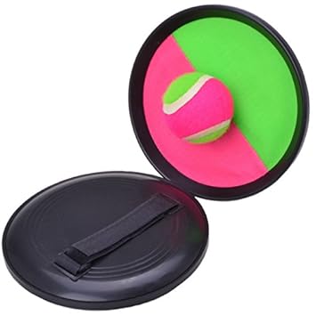 Filmer Ballspiel mit Kletthalterung (grün/pink)