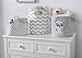 Delta Children 3 Piece Canvas Nursery Storage Set, Grey Owl