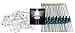 50 Pack Super Bright 16000 - 20000 MCD White 5MM LED with Resistor ( 50 Pcs)