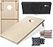 Tailgating Pros Cornhole Boards - 4'x2' & 3'x2' Cornhole Game w/Carrying Case & Set of 8 Corn Hole Bags - 150+ Color Combos! Optional LED Lights