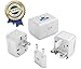 Universal Power Adapter Plug by Imperial Design+ - All-In-One Power Plug Adapter Fits Wall AC Adaptor Outlets in US, EU, AU, UK and More, SGS, CE Approved - SP200C
