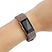 Vancle Fitbit Charge 2 Band,Luxury Genuine Leather Replacement Strap for Fit bit Charge 2(No Tracker) (Weave Gray)