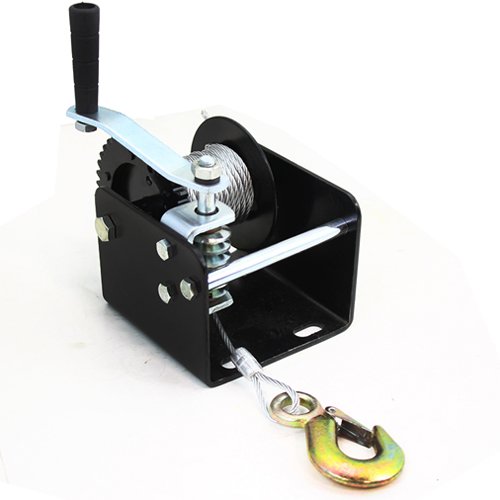 XtremepowerUS 401 2000lbs 1ton Capacity Worm Gear Hand Winch