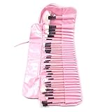 32 Pcs Professional Cosmetic Makeup Brush Set Kit with Synthetic Leather Case