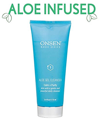 Face Wash, Aloe Vera Gel Cleanser, Anti Aging, Pore Minimizer, All Natural Daily Facial Cleanser, Purifying Organic and Mild Face Wash for Sensitive Skin, Anti Wrinkle Gel, 72ml / 2.4 fl.oz. by Onsen - Thumbnail 5