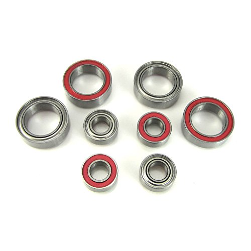 Traxxas 1/16 E-REVO, Rally Axle Carrier Bearings 4x8mm - 8x12mm Red