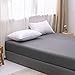 AYASW Fitted Sheet Only Queen Size Deep Pocket 16 inches Premium Soft and Cozy Bed Bottom Sheet 1800 Brushed Microfiber Wrinkle Fade Resistant Easy Care Stable Grey