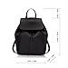 COCIFER Women's Leather Black Backpack Purse School Casual Daypack Top Tote Bags