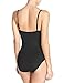 Vintage One Piece Swimsuits Women Push Up Bathing Suits with Ruffles Black 2XL
