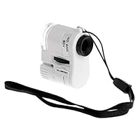 Keaiduoa 60X LED UV Microsope Antique Jewelry Money Detector Magnifier with UV LED Light