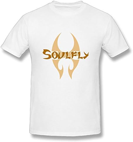 RoZikRA Men's Soulfly T Shirts - Cool Tees White M