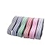 Stripe Grosgrain Ribbon 1 Inch, Multi Color Premium Christmas Fabric Ribbon for Gift Wrapping Weddings Baby Showers Hair Bow Crafts Holiday Party Decor 30 Yards
