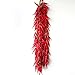 Transcend11 10 Bunch of Red Chili Fake Peppers Artificial Vegetables Food Faux Lifelike Plants Home Party Kitchen Decoration Hotel Store Display Model Photography Props Kids Prentend Play Toy