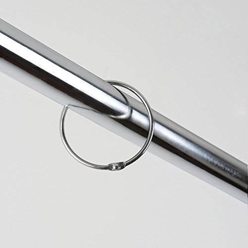 image for Geelyda Loose Leaf Binder Rings, Nickel Plated Shower Curtain Hooks Op