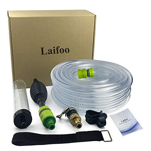 Laifoo 50ft Aquarium Water Changer Gravel & Sand Cleaner Fish Tank Siphon Cleaning Tools