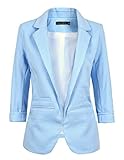 Wenxuan Women's Boyfriend Blazer Tailored Suit Coat Jacket