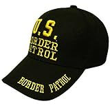 US BORDER PATROL LAW ENFORCEMENT BLACK VELCRO HAT CAP