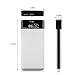Mezone Portable Charger Power Bank 10000mAh Quick Charge 3.0 External Battery Charger with 2-USB Ports, LCD Digital Screen Fast Charging for iPhone iPad Samsung Smart Phone Tablet (White)