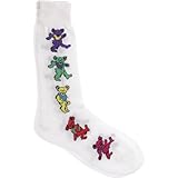 MENS WHITE DANCING BEARS SOCKS