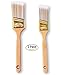 The Shop 1220 Large paint brushes-Set of 2 painting brush for acrylic, chalk and oil paints- great for wall, furniture and canvas, can be use by artist and painters, Tip is angled and fine. Washable