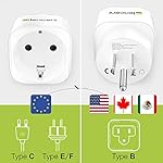 Europe-to-US-Plug-Adapter-2-Pack-LENCENT-European-to-USA-Adapter-American-Outlet-Plug-Adapter-EU-to-US-Adapter-Europe-to-USA-Travel-Plug-Converter