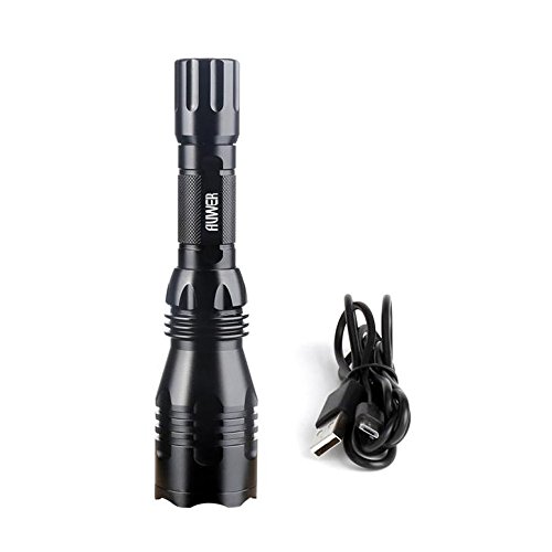 5 Flashlight+Gunel+Rechargeable+Included+Tactical