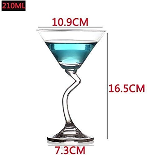 MOLLYNANA cocktailgläser Weinglas Creative Champagne Glasses White Einfache Verwendung Kristallglas2pcs – Bild 6