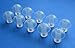 NICKSTON 10 Large (L) Soft Replacement Mushroom Domes Eartips Compatible with Hearing Aids and Headphones
