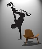 Vinyl Wall Art Decal Sticker Hip Hop Break Dancer #375