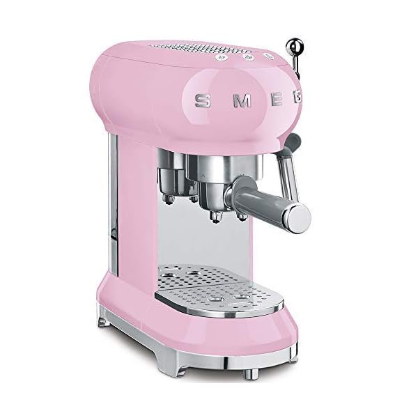 Cafetera Expresso Italiana Smeg ECF01PKEU 220v. Rosa