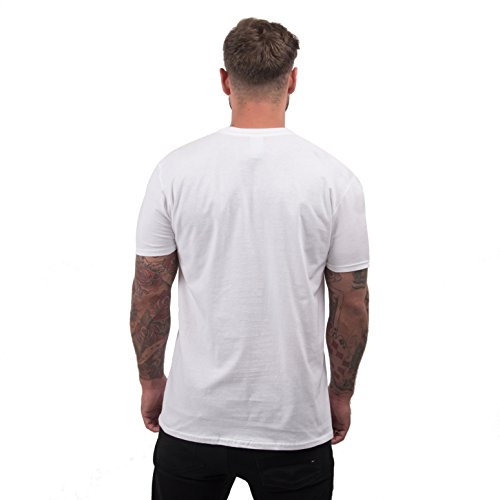 Men's Silhouette Rock Climber Climbing Scrambling Sport T Shirt White L
