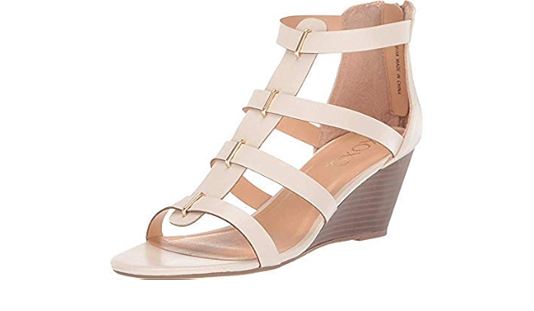 off white wedge heels