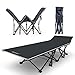 Niceway Oxford Portable Folding Bed Camping Cot with Storage Bag,Weight Capacity to 300 lbs, Strong Stable Collapsible Folding Camping Cot Great for Camping, Traveling and Home Lounging